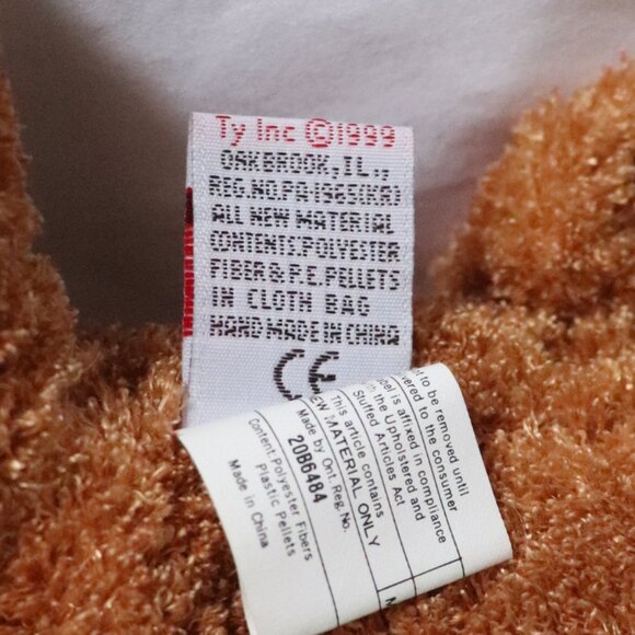 Ty Brown Classic Plush Stuffed Beanie Animal Dog 1999 - Picture 6 of 6